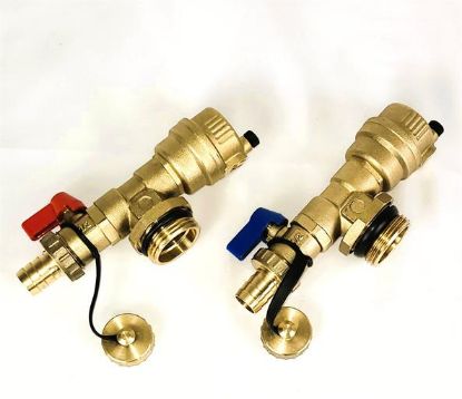 Billede af PR GF+ gulvvarme endestykke med aftap/auto udl.
